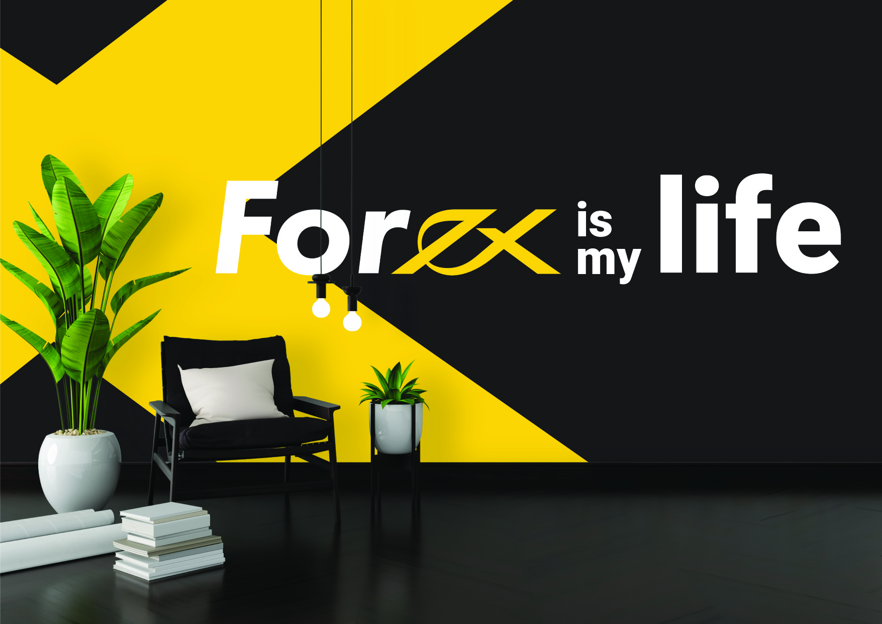 nterior branding for Exness Nairobi office